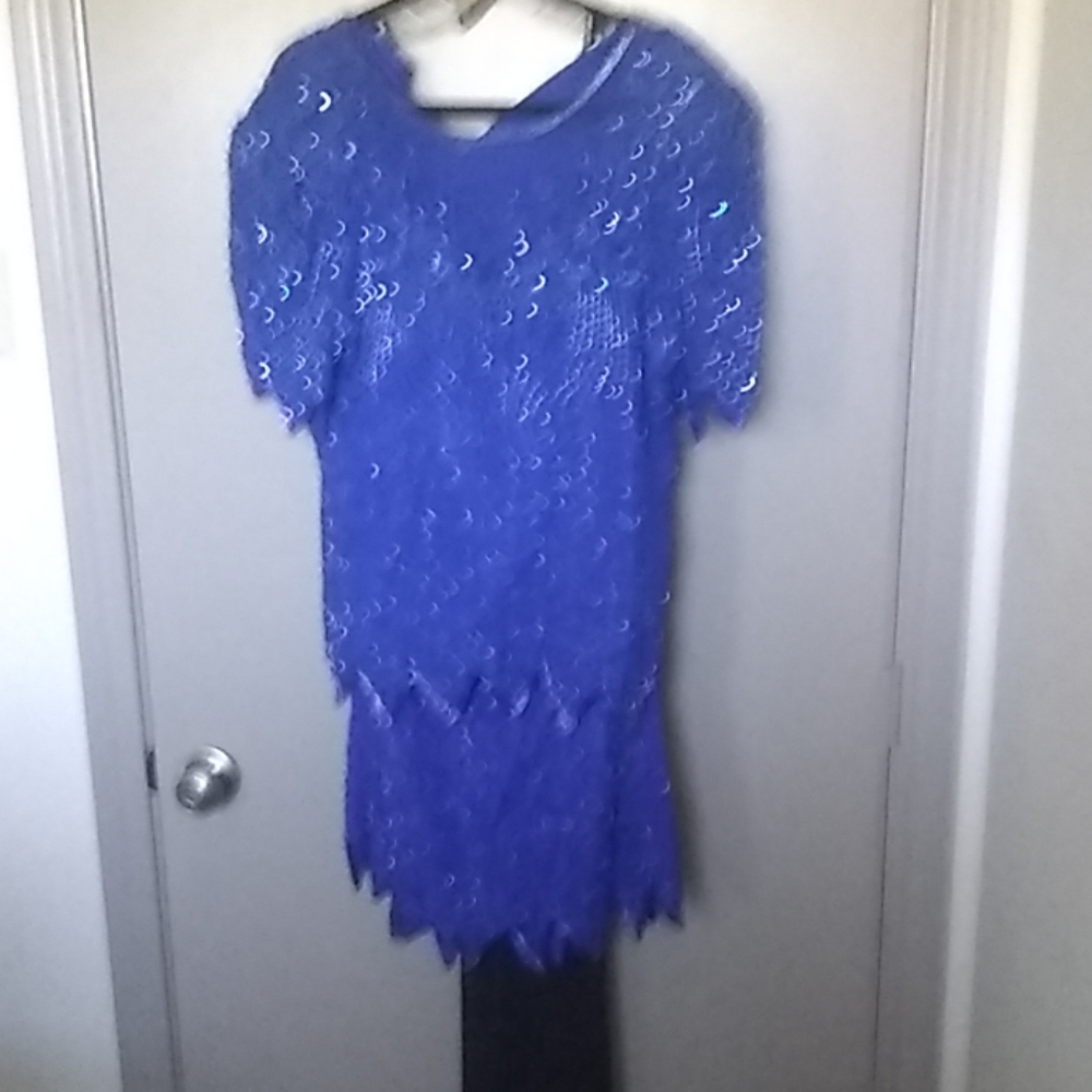 Blue skirt and top